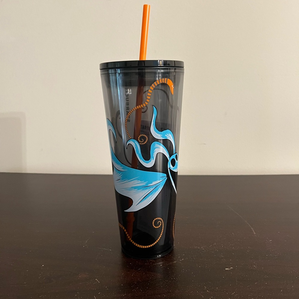 Disney ZERO Starbucks Travel Tumbler Nightmare Before Christmas 24oz IN HAND NEW
